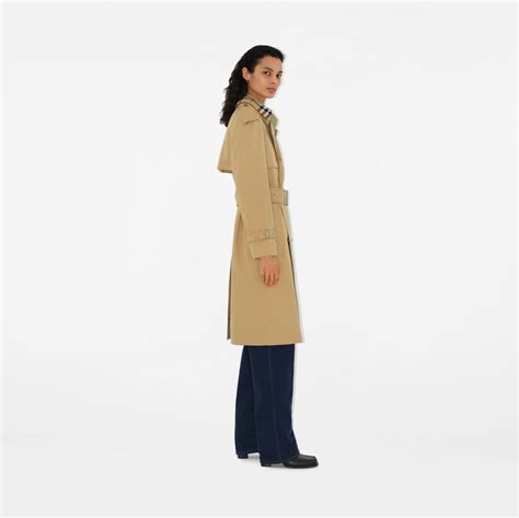 burberry cotton gaverdin lap coat|Long Detachable Collar Gabardine Trench Coat in Flax .